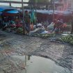 Kondisi Jalan Pasar Pagi Bina Usaha Meulaboh, Kabupaten Aceh Barat. Kamis (30/1/2025) foto/ist
