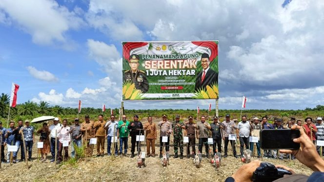 
					Polres Nagan Raya Ikut Launching Penanaman Jagung Serentak 1 Juta Hektar