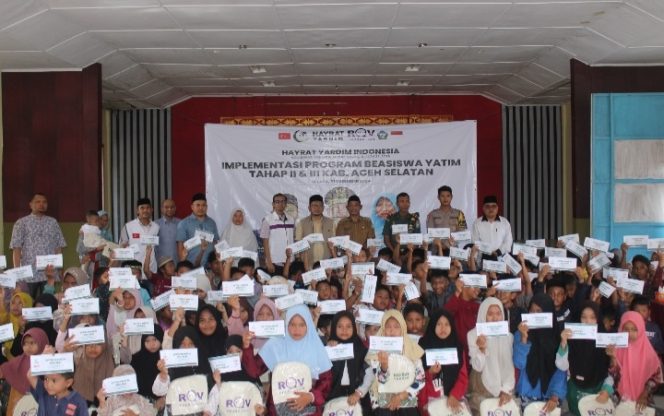 
					RQV dan Lembaga Asal Turky Salurkan Biasiswa Anak Yatim di Aceh Selatan