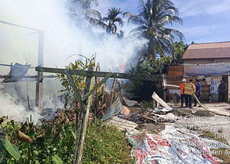 Kebakaran di Aceh Barat, Foto/ist