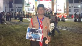 Ahmad Luthfi pemenang Tilawah Qur'an MTR ke XXIV dari Kwarcab Aceh Barat Minggu (16/3/2025) foto/ist