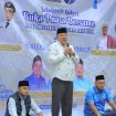 Bupati Nagan Raya memberi sambutan dalam Acara Buka Puasa bersama dengan pemuda,. Foto: ist