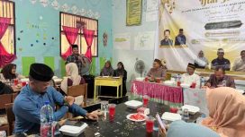 Ketua DPRK Nagan Raya Muhammad Rizki Ramadhan dalam sambutannya Bersama Ikamanara,. Rabu, (26/3/2025) . | foto : ikhsan