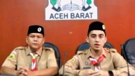 Ketua Harian dan Wakil Humas MTR Kwarcab Aceh Barat Zulkifli dan Said Mardha/ foto ist