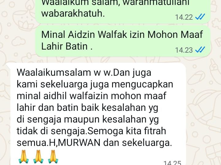 Akun Whats App Palsu Catut Foto dan Nama Bupati Mirwan. Rabu 2/4/2025.  | foto : ist