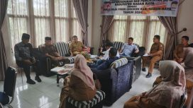 Tim Pansus DPRK Nagan Raya, mulai turun ke dinas terkait dengan LKPJ Bupati Nagan Raya 2024, Senin (21/4/2025). | Foto : Narasiterkini