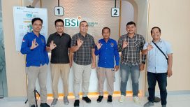 Ketua dan Pengurus PWI Nagan Raya Lakukan Silaturahmi ke BSI Kuala-Meulaboh , Rabu (22/5/2025). | Foto : ist