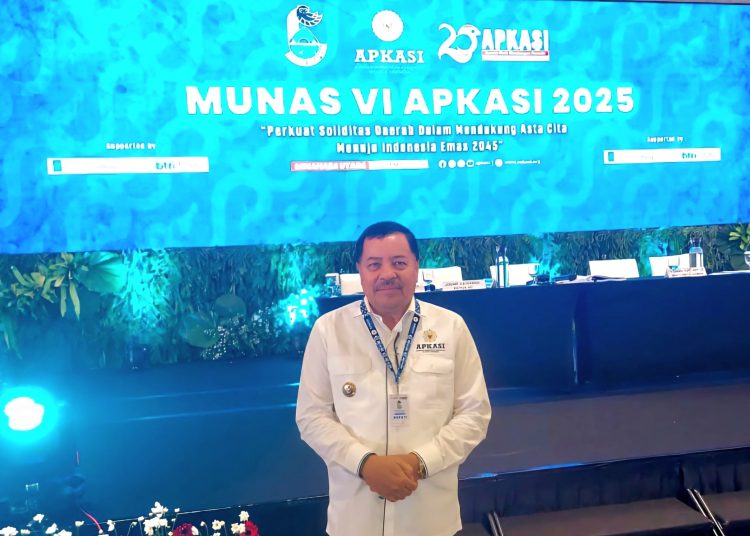 Bupati Nagan Raya Menghadiri Munas VI Apkasi di Minahasa Utara, Jum'at (30/5/2025).