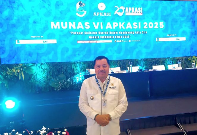
					Bupati Nagan Raya Menghadiri Munas VI Apkasi di Minahasa Utara, Jum'at (30/5/2025). 