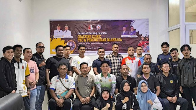 
					Disbudparpora Nagan Raya Gelar Coaching Clinic Tes dan Pengukuran Olahraga