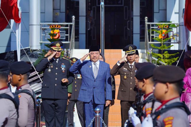 
					Bupati Nagan Raya Hadiri Peringatan Hari Bhayangkara ke-79, Sampaikan Apresiasi Kepada Polri
