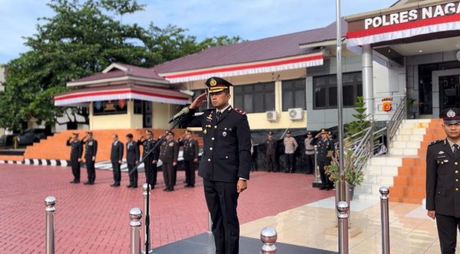 
					Semangat Nasionalisme, Wakapolres Nagan Raya Pimpin Upacara HUT RI ke-80 di Mapolres Nagan Raya