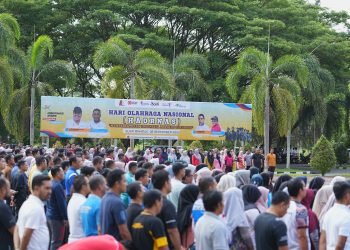 Gelar Upacara Peringatan Haornas, Wabup Bacakan Amanat Kemenpora RI