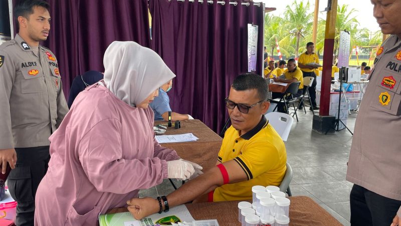 Ratusan Personel Brimob Batalyon C Pelopor Jalani Pemeriksaan Kesehatan Berkala