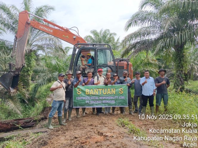 
					PT Socfindo kebun Seunagan Kembali Bantu Petani Kemitraan 