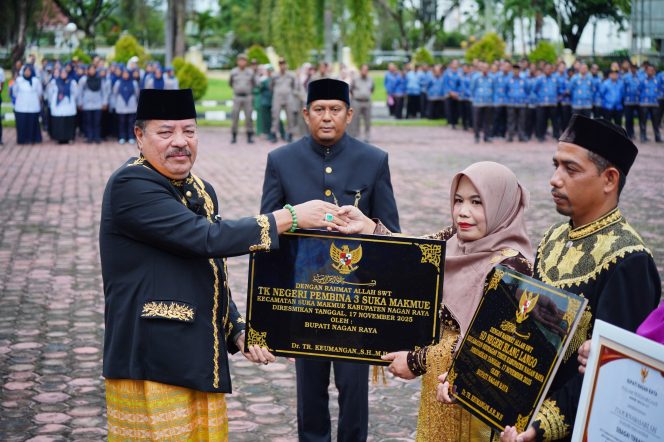 
					Momen HGN, 18 Sekolah di Nagan Raya dari Swasta Kini Resmi Berstatus Negeri 