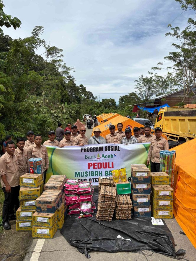 
					Bank Aceh Cabang Jeuram Salurkan Bantuan Sembako untuk Korban Banjir di Beutong Ateuh