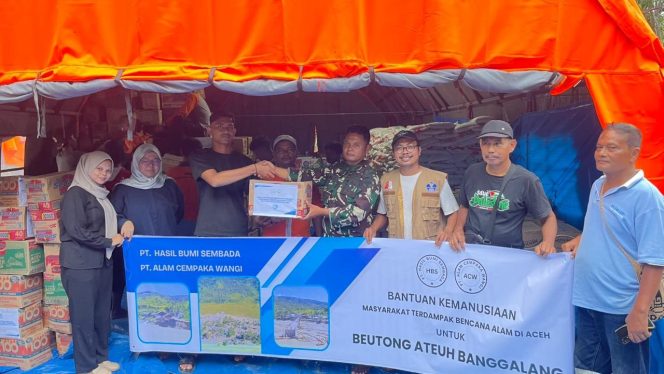 
					PT Alam Cempaka Wangi dan PT Hasil Bumi Sembada Salurkan Bantuan Kemanusiaan untuk 822 KK di Beutong Ateuh