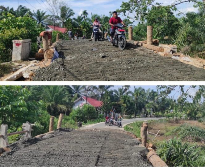 
					Jembatan Darurat Penghubung Blang Luah- Alue Sikaya Selesai Diperbaiki, Beban Tampung Hanya 5 Ton
