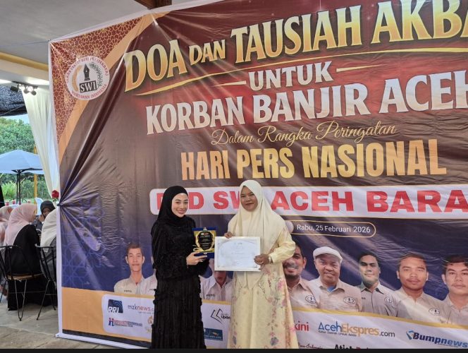 
					SWI Aceh Barat Anugerahkan Penghargaan HPN 2026 kepada Tokoh dan Lembaga Berprestasi