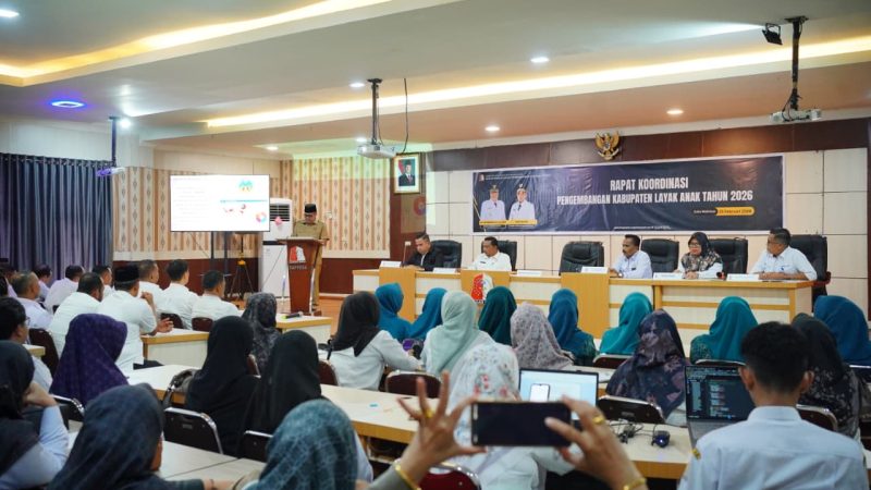 Bupati Nagan Raya Buka Rakor Gugus Tugas KLA 2026, Targetkan Kategori Utama