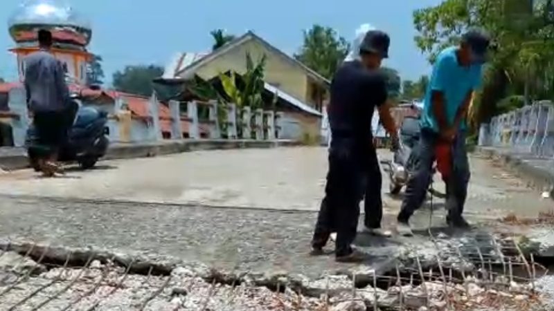 Respon Cepat,  PUPR Aceh Barat Rehabilitasi Jembatan Rambong-Kuta Padang