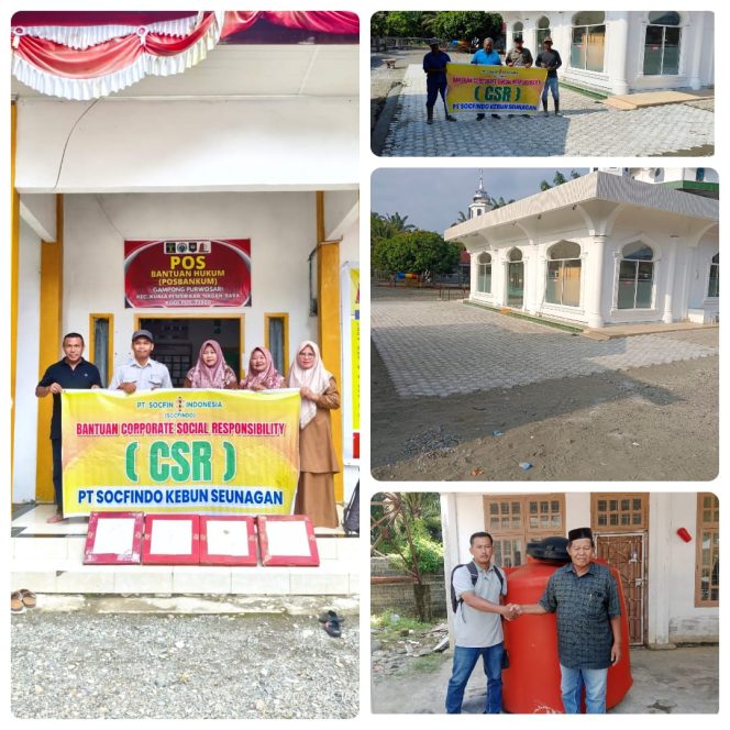 
					PT Socfindo kebun Seunagan Salurkan Bantuan CSR Bidang Keagamaan, Ini Jenis Bantuannya