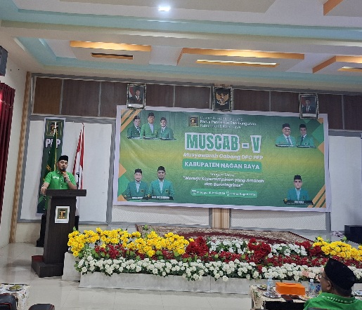 Ketua DPC PPP dalam sambutanyan nya pada Muscab V PPP Nagan Raya