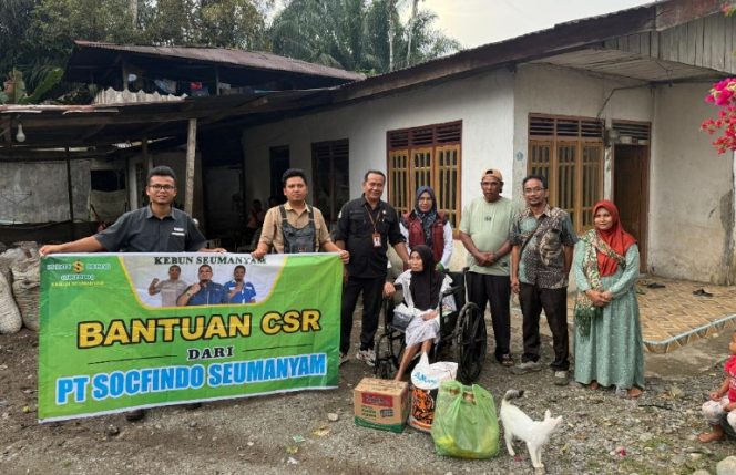 
					PT Socfindo Semayam Keliling Rumah Disabilitas Salurkan Bantuan Sembako 