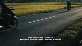 Ilustrasi jalan generasi kecamatan Johan Pahlawan, Kabupaten Aceh Barat tanpa PJU, Kamis (25/6/2026)