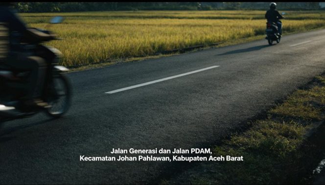 
					Ilustrasi jalan generasi kecamatan Johan Pahlawan, Kabupaten Aceh Barat tanpa PJU, Kamis (25/6/2026)