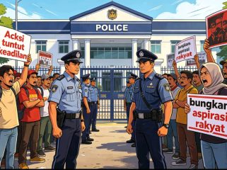 Foto ilustrasi, aksi unjuk rasa tuntut keadilan dari pihak kepolisian/ Jumat (3/7/2026)
