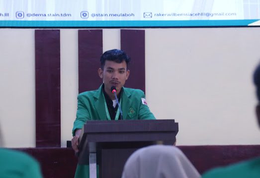 Presiden Mahasiswa STAIN Teungku Dirundeng Meulaboh (STAIN TDM), Alfa Salam,